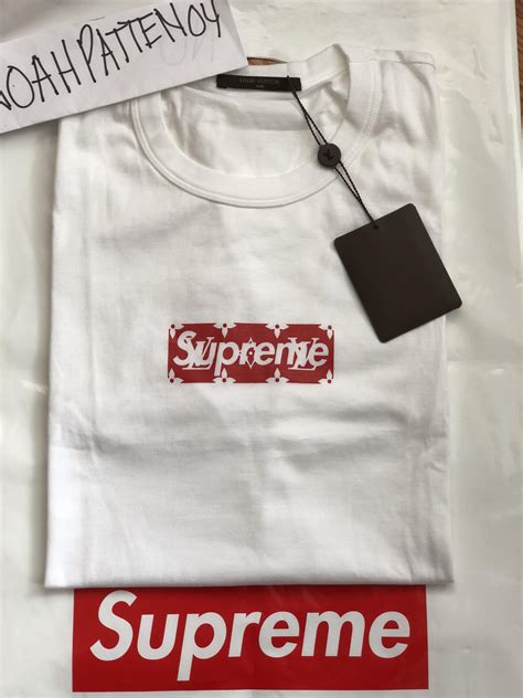 supreme louis vuitton box logo shirt price